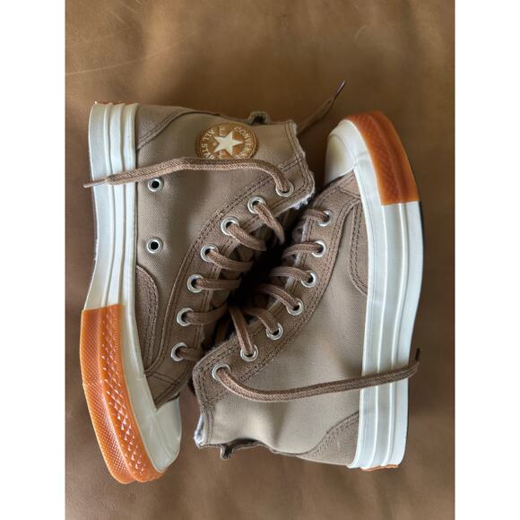 CONVERSE Chuck 70 Sherpa Lined Colorblock Canvas/Suede Sneaker Women’s Size 5.5 - Picture 4 of 10